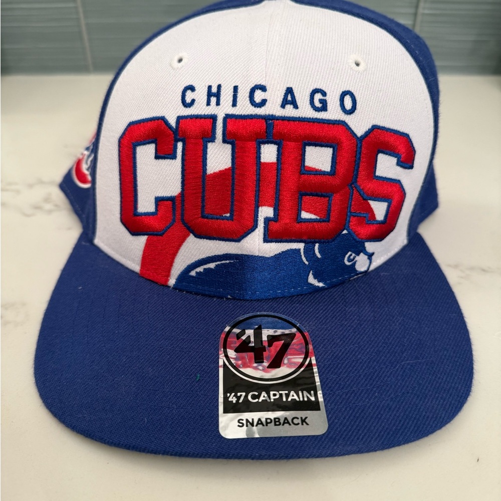 Chicago Cubs Blue and White Snapback Hat